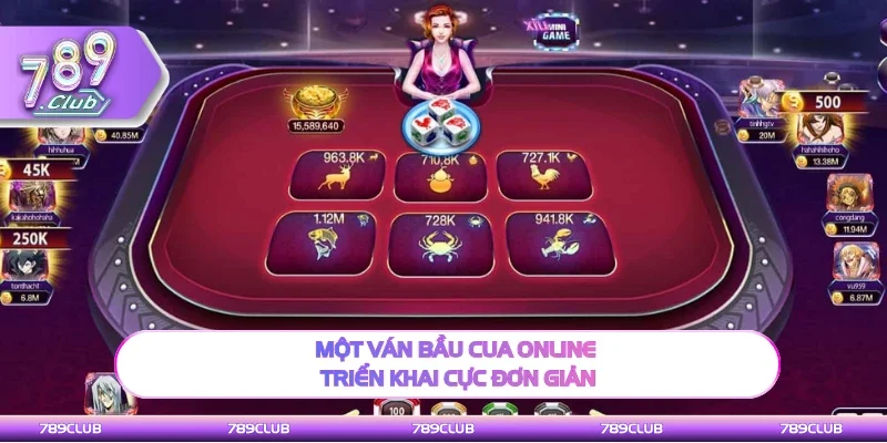 Bầu cua online diễn ra vô cùng đơn giản